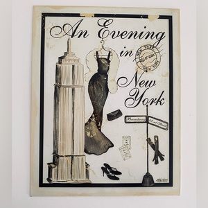 An Evening in New York Metal Sign